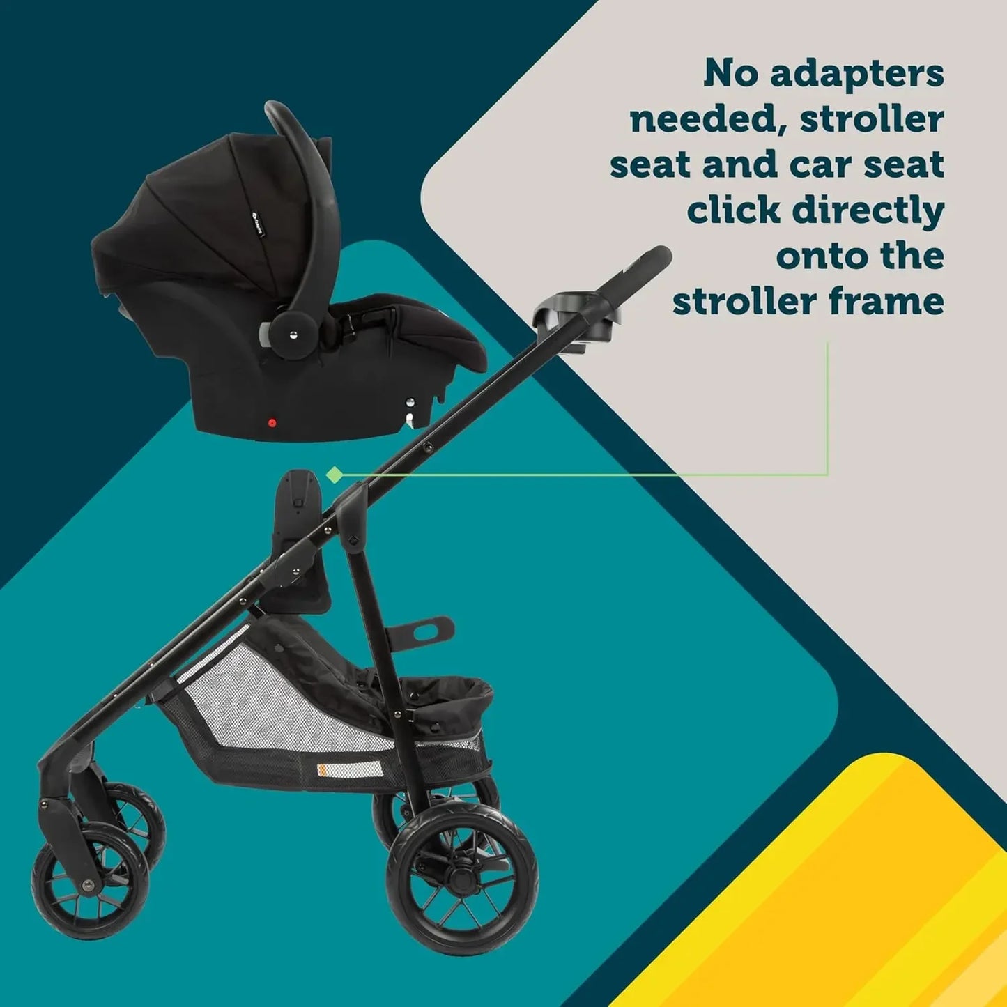 Tools.8-in-1 Car Seat Stroller Combo, Baby Stroller Travel Systems for Infants 4-30 lbs, Stroller and Carseat Combo Set, Orc