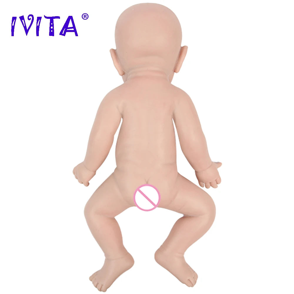 IVITA WB1528 43cm Silicone Reborn Baby Doll Male Gift - The Kings Lots