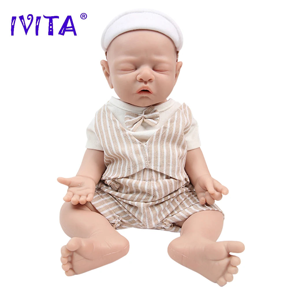 IVITA WB1528 43cm Silicone Reborn Baby Doll Male Gift - The Kings Lots