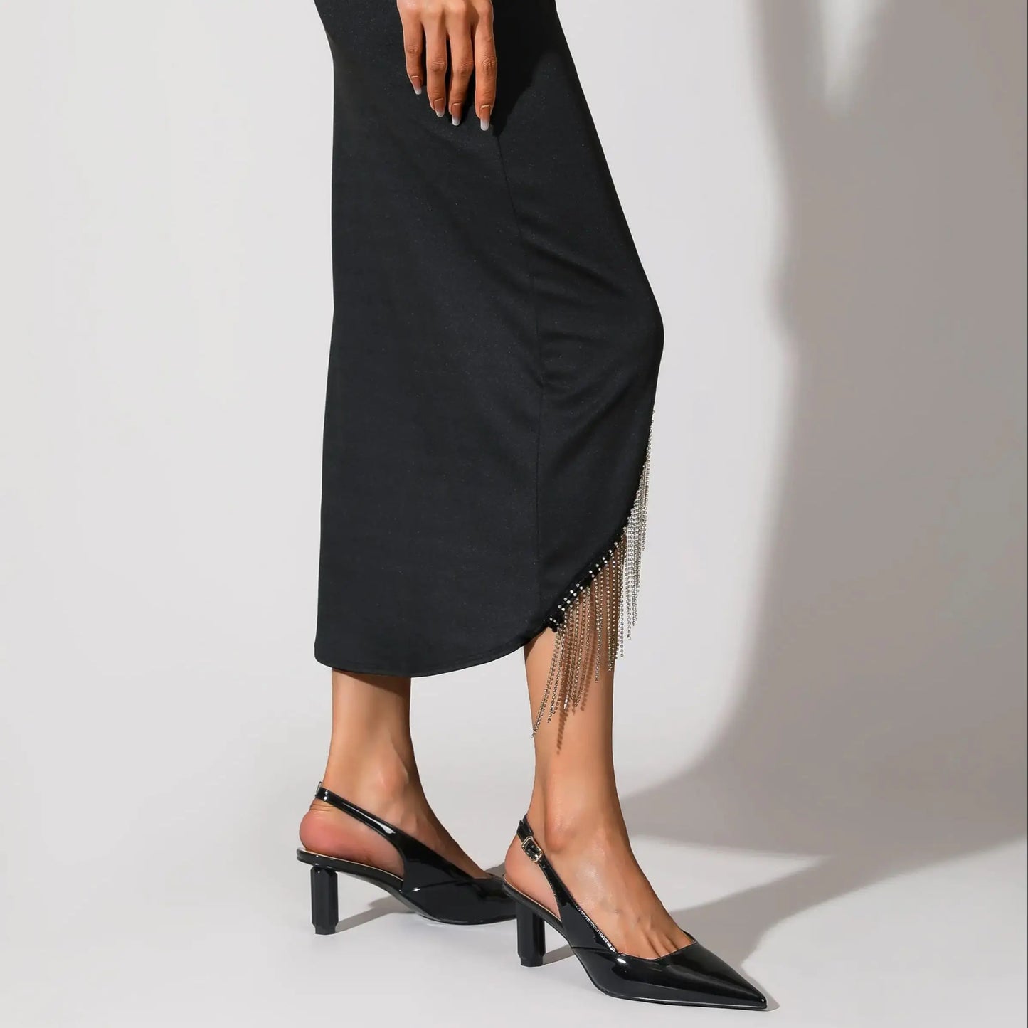 Slingback Heels Kitten Heel for Women Pumps Fashionable Shoes - The Kings Lots