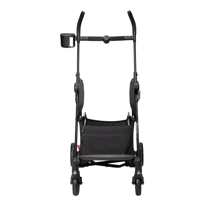 Baby Stroller, Car Seat Caddy, Ultra Compact, Travel System with Ample Storage, Black,