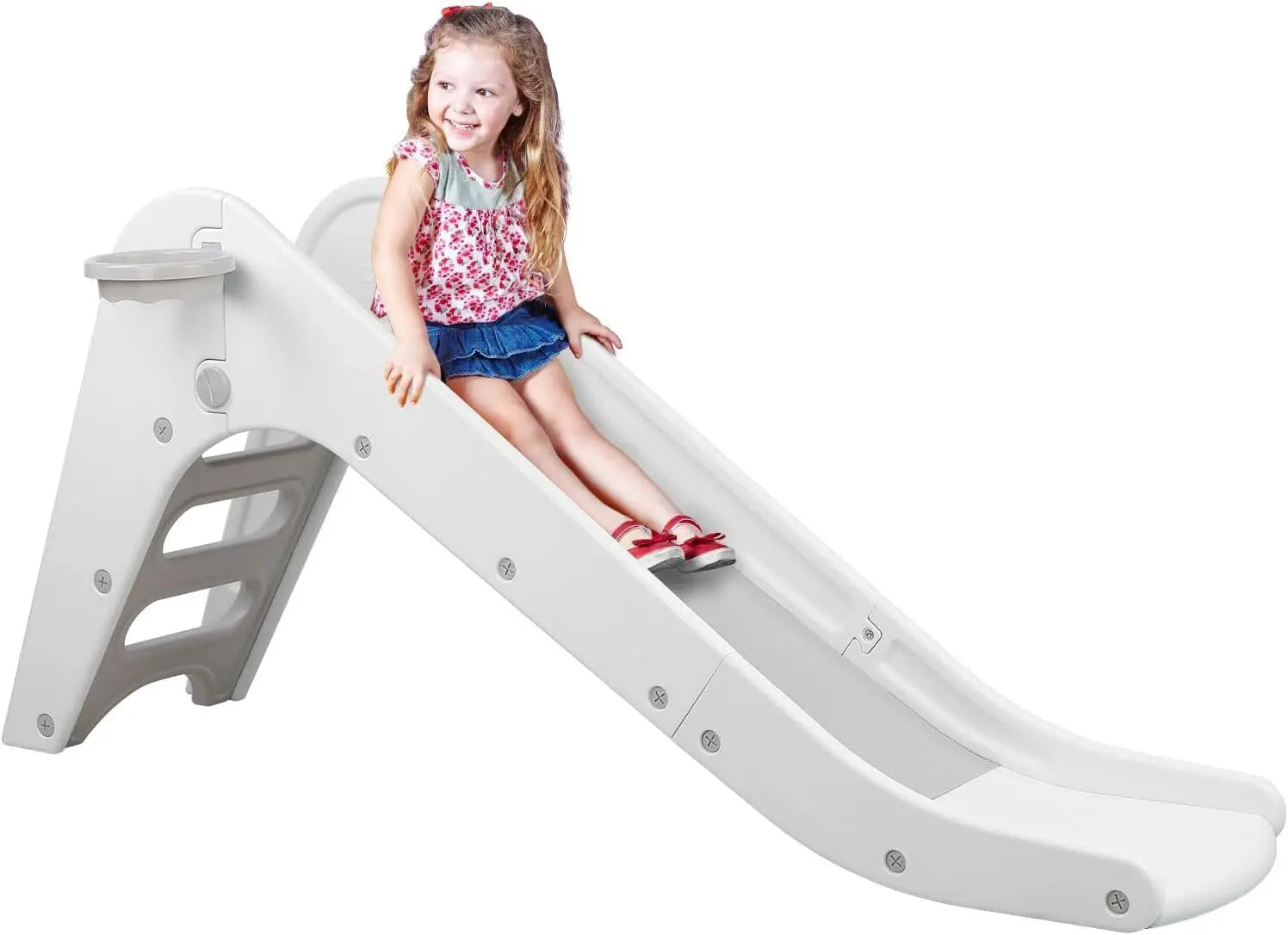 Children's Slide and Basketball Hoop Climber Playset for Kids - The Kings Lots