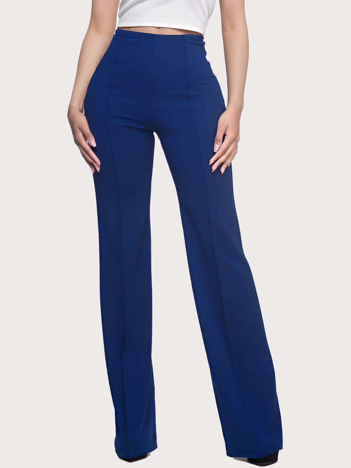 Women's High Waist Dress Pants Trouser Women Clothes Elegante