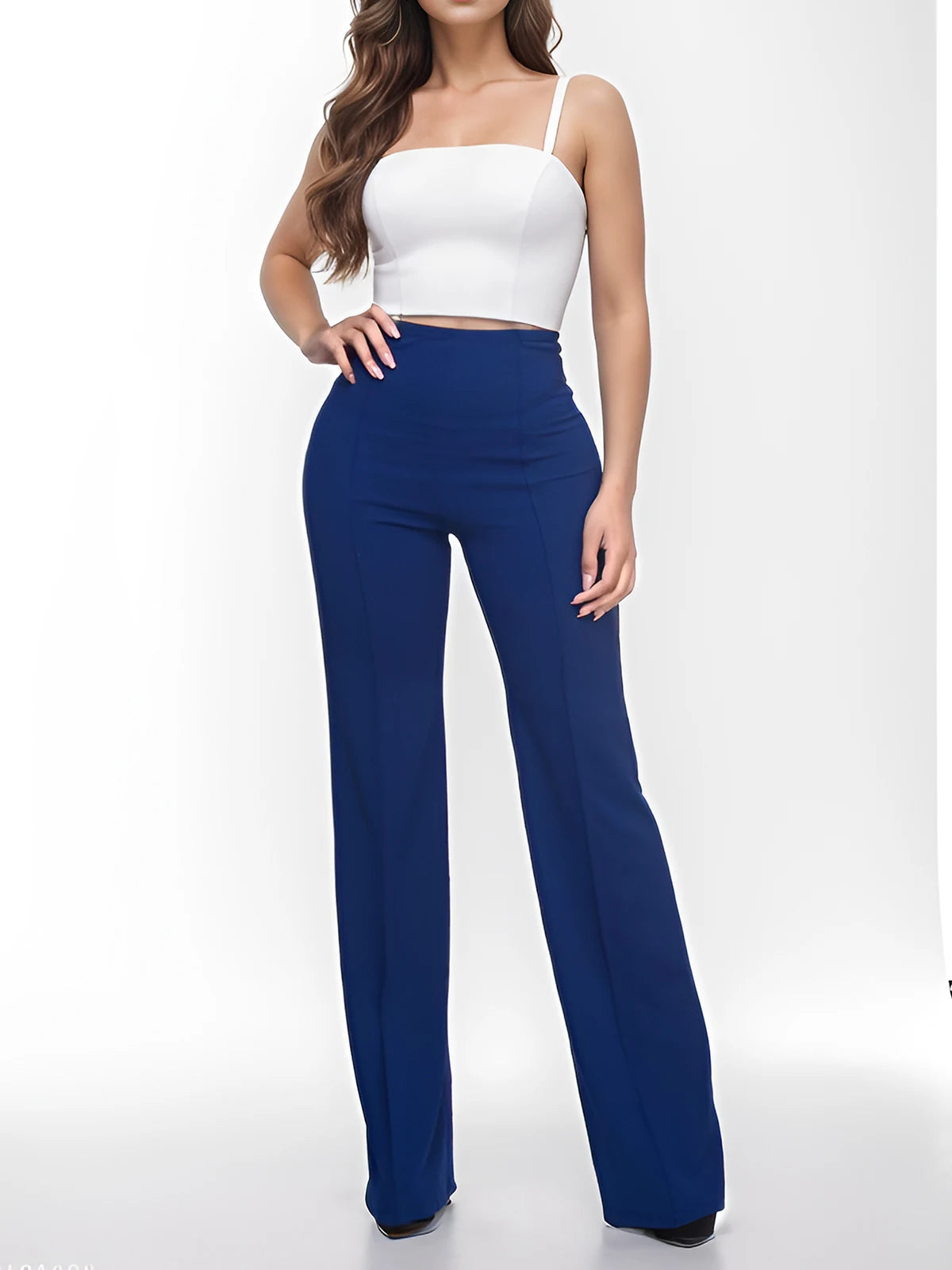 Women's High Waist Dress Pants Trouser Women Clothes Elegante