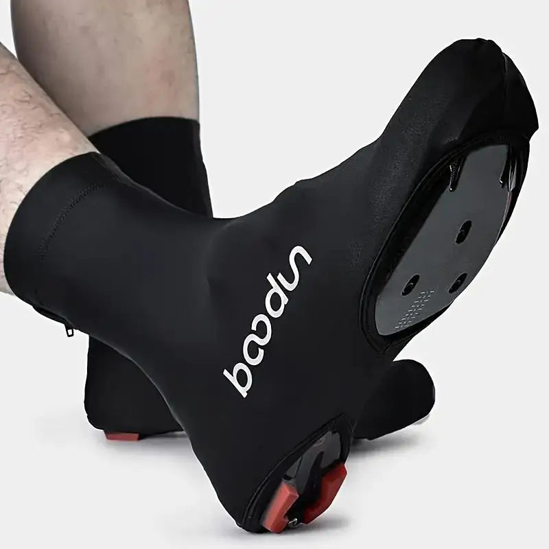 Waterproof Reflective Bicycle Shoe Covers – Dustproof, Windproof, Warm Cycling Overshoes, High-Elasticity Booties for Road & Mou - The Kings Lots