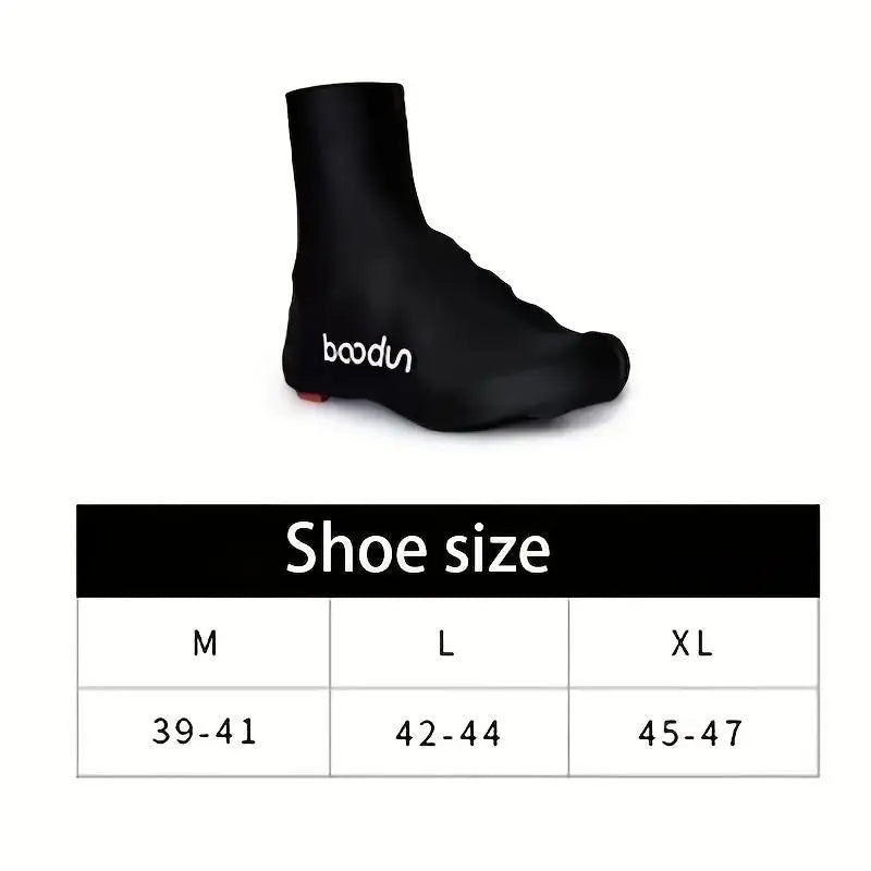 Waterproof Reflective Bicycle Shoe Covers – Dustproof, Windproof, Warm Cycling Overshoes, High-Elasticity Booties for Road & Mou - The Kings Lots