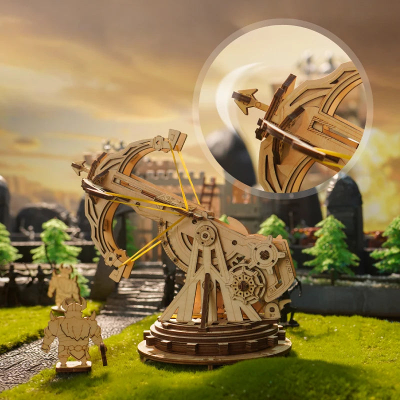 Robotime 3D Wooden Puzzle Medieval Siege Weapons Game KW401 KW801 - The Kings Lots
