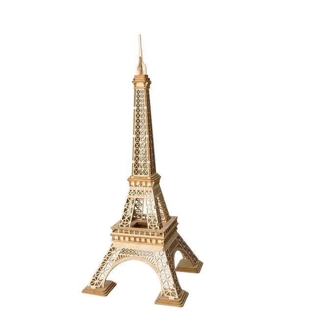 Robotime Wooden Puzzle Game DIY 3D Tower Bridge Big Ben Assembly Toy Gift - The Kings Lots