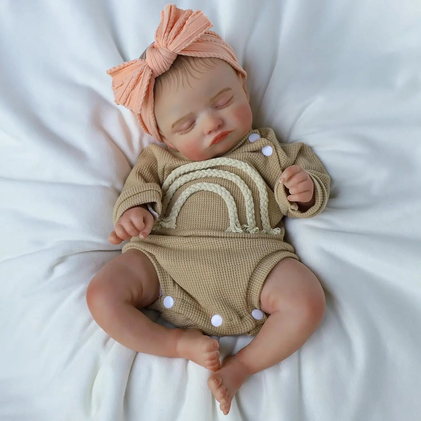 Lifelike Reborn Baby Dolls 20 Inch Sleeping Realistic Newborn - The Kings Lots