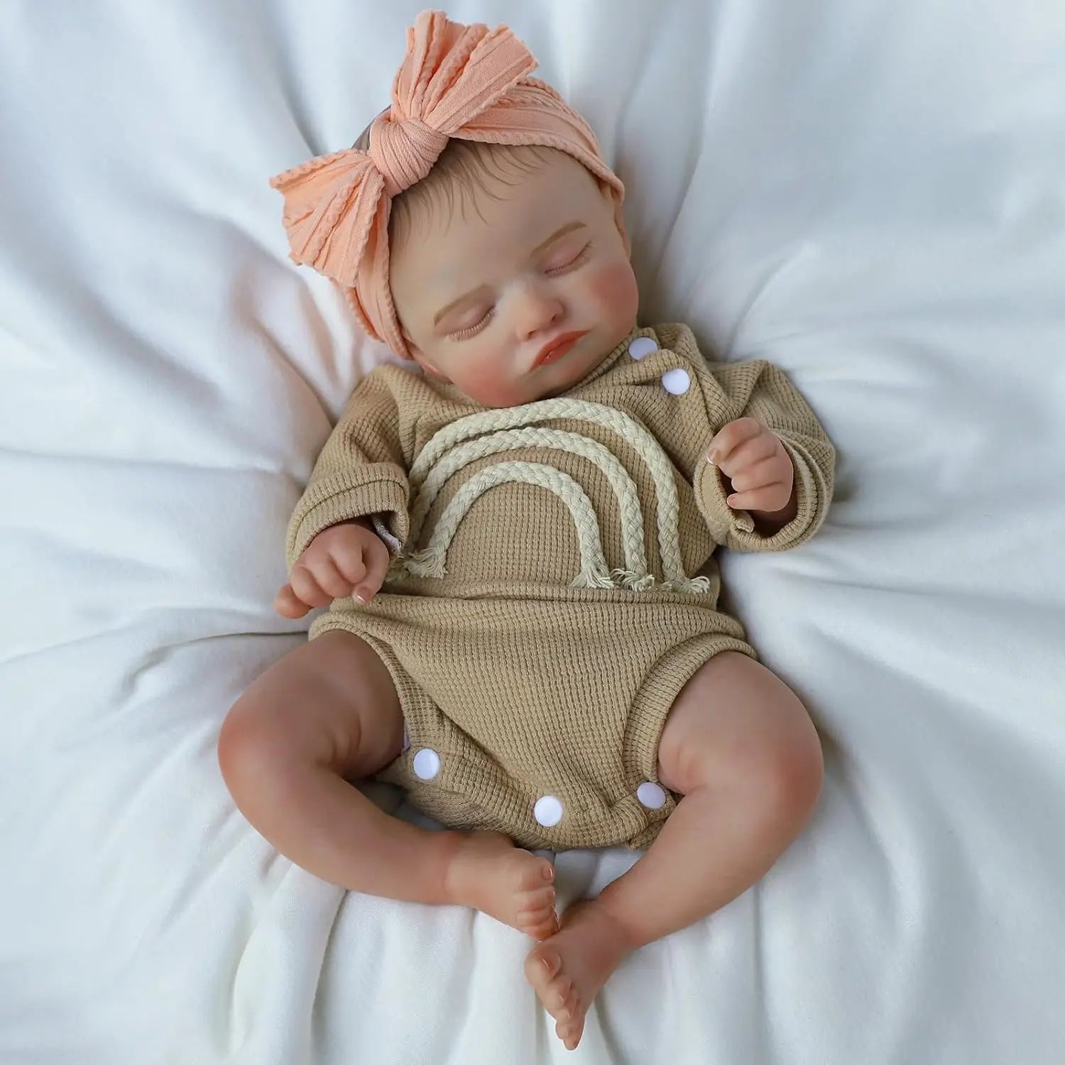 Lifelike Reborn Baby Dolls 20 Inch Sleeping Realistic Newborn - The Kings Lots