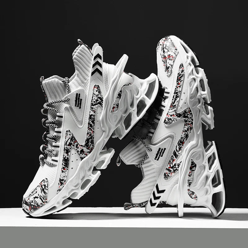 Men's Running Shoes Blade Non Slip Fashion Sneakers Breathable - The Kings Lots