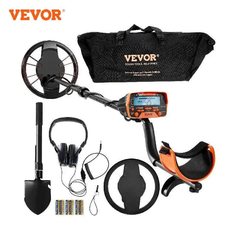 VEVOR Metal Detector for Adults & Kids 10Inch Waterproof Coil - The Kings Lots