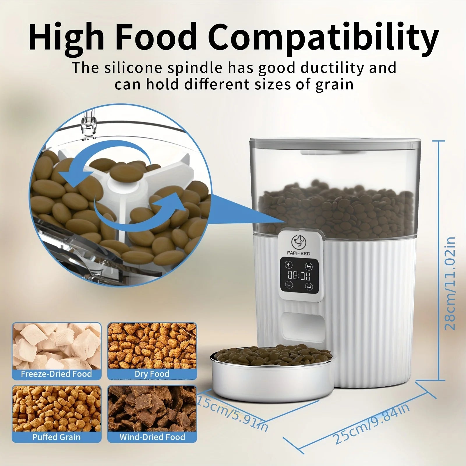 PAPIFEED Cat Automatic Feeder Dog Fixed Feeding Machine - The Kings Lots