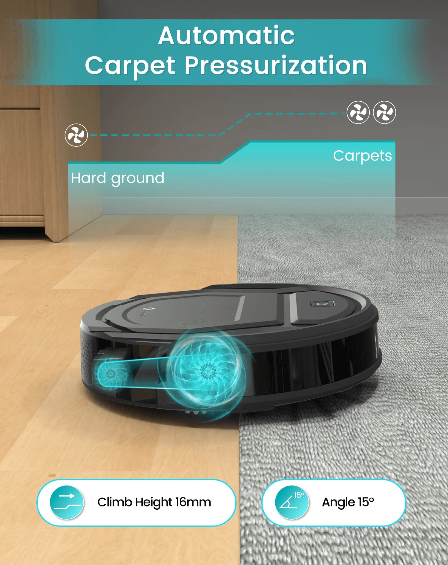 Lefant M210 Pro Robot Vacuum Cleaner with 2200Pa Suction - The Kings Lots