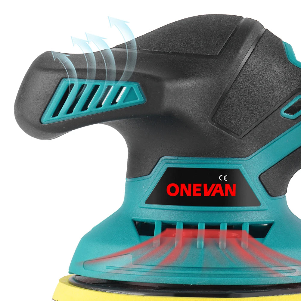 ONEVAN 7000RPM Electric Car Polisher Cordless Wax Machine - The Kings Lots
