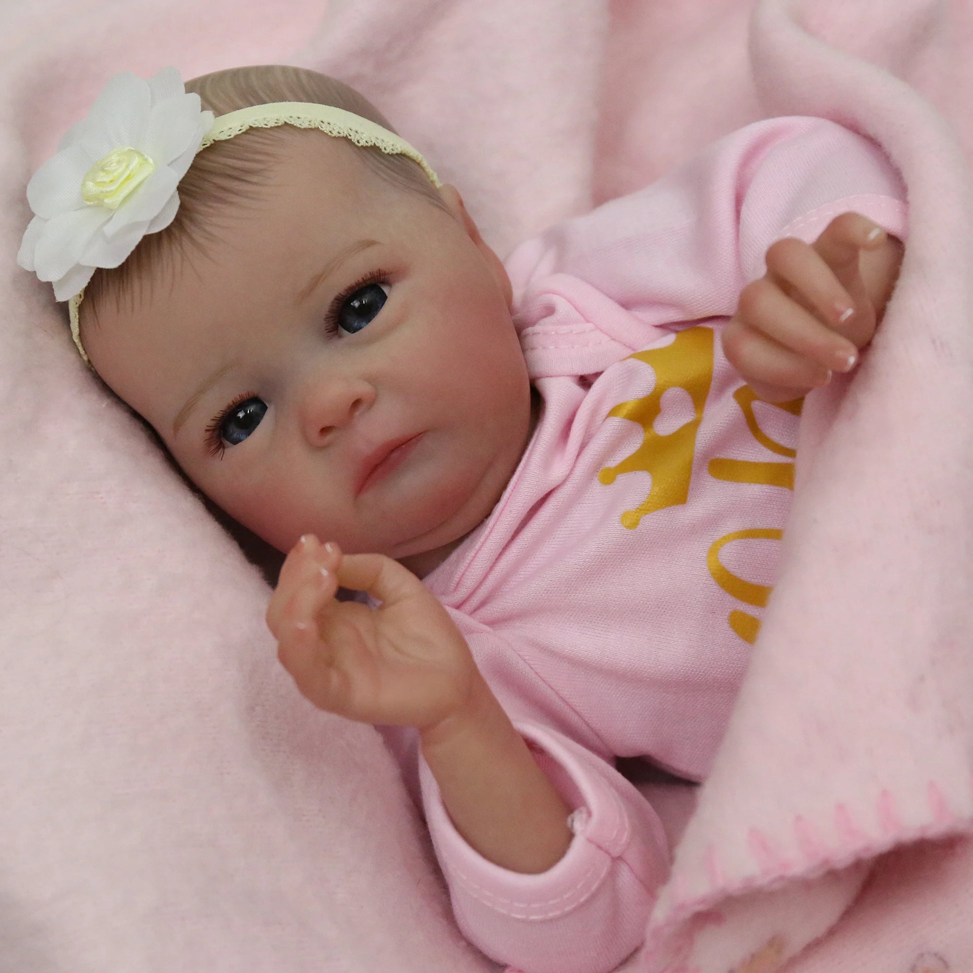 Realistic Reborn Baby Dolls - 16 Inch Newborn Preemie Baby Dolls Girl Real Life Baby Dolls - The Kings Lots