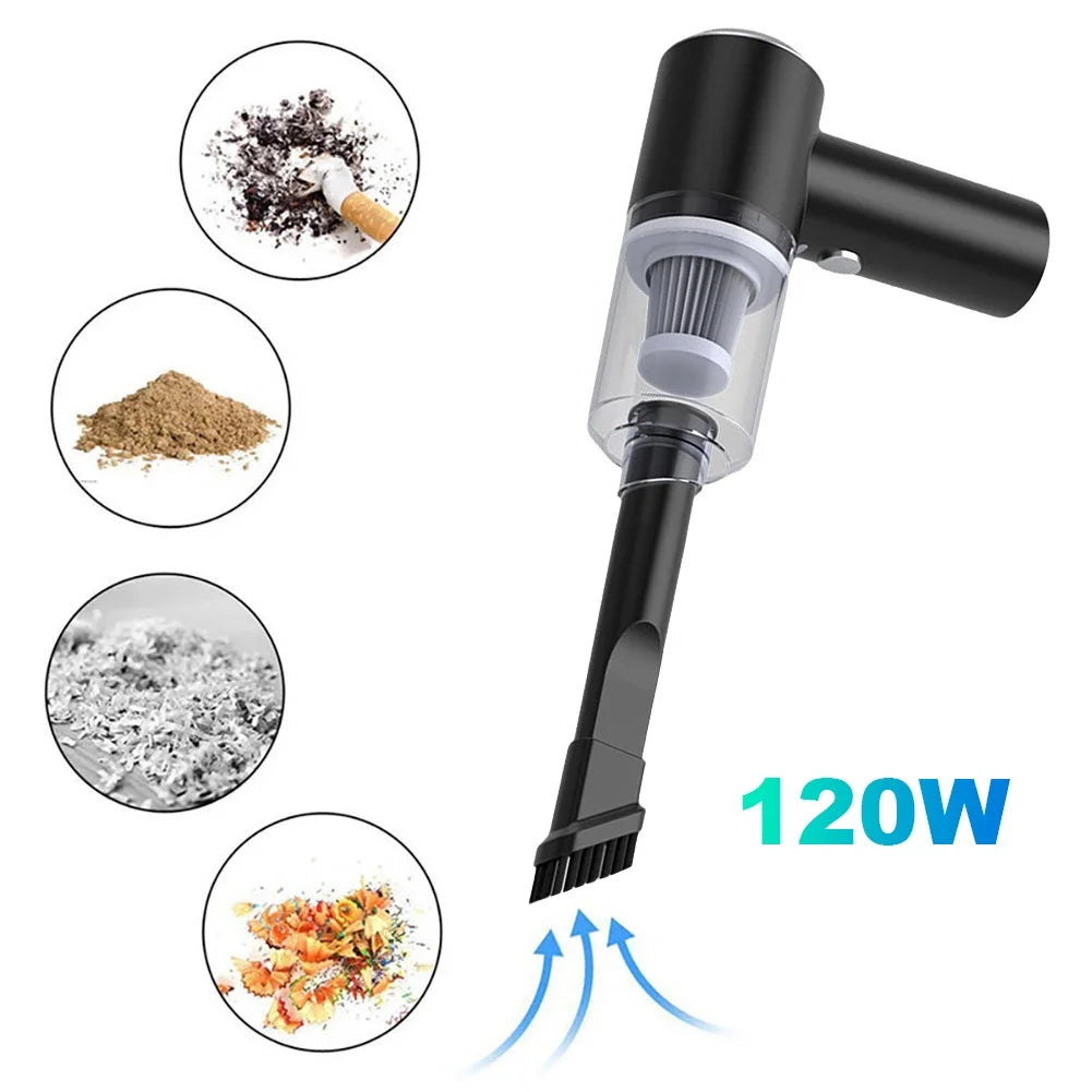 6000Pa Cordless Handheld Vacuum Cleaner 120W High Power - The Kings Lots
