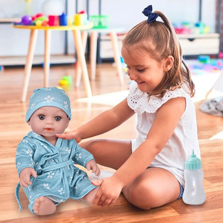 12Inch/30cm Bathrobe Newborn Baby Doll Simulation Gift - The Kings Lots