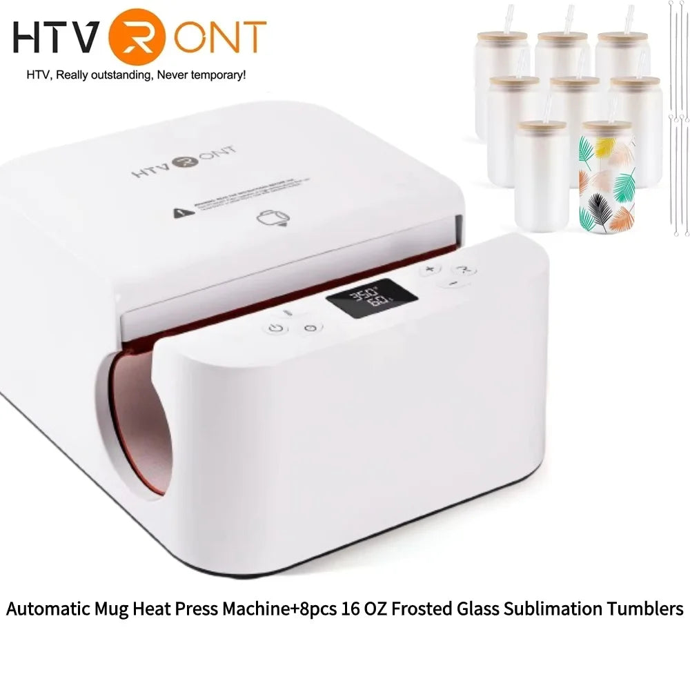 HTVRONT Automatic Mug Heat Press Machine DIY Sublimation - The Kings Lots