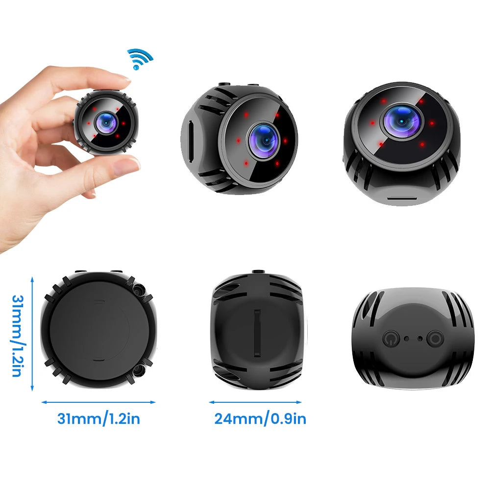 Mini Camera WiFi HD 1080P IP Night Vision Audio Video Camcorder - The Kings Lots