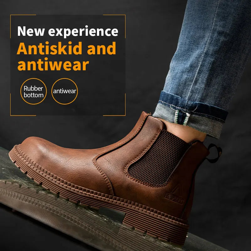Safety Shoes Men's Work Steel Toe Caps Boots Indestructible - The Kings Lots