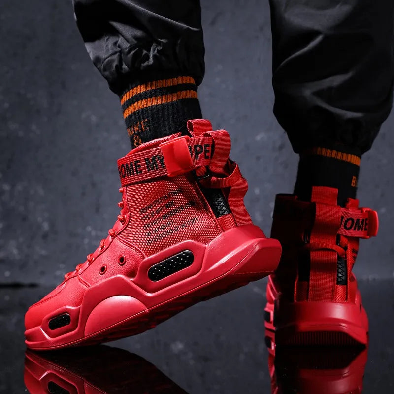 Men's Fashionable Sports Shoes High Top Walking Shoes - The Kings Lots