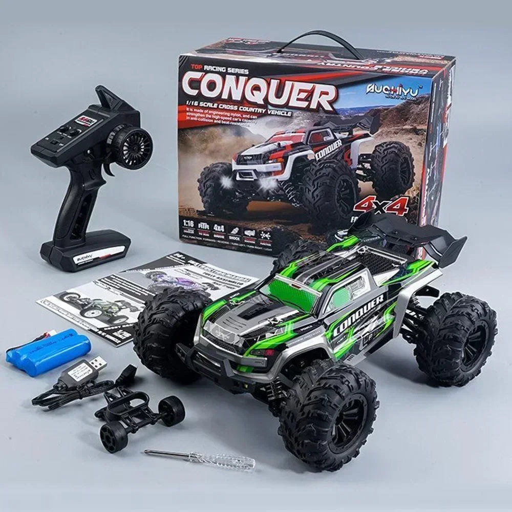 WLtoys 1:16 Scale Large RC Car 50km/h High Speed 4WD Toy - The Kings Lots