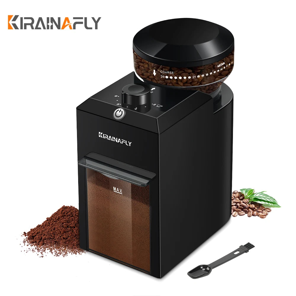 Automatic Burr Mill Coffee Grinder Electric Bean Grinding - The Kings Lots