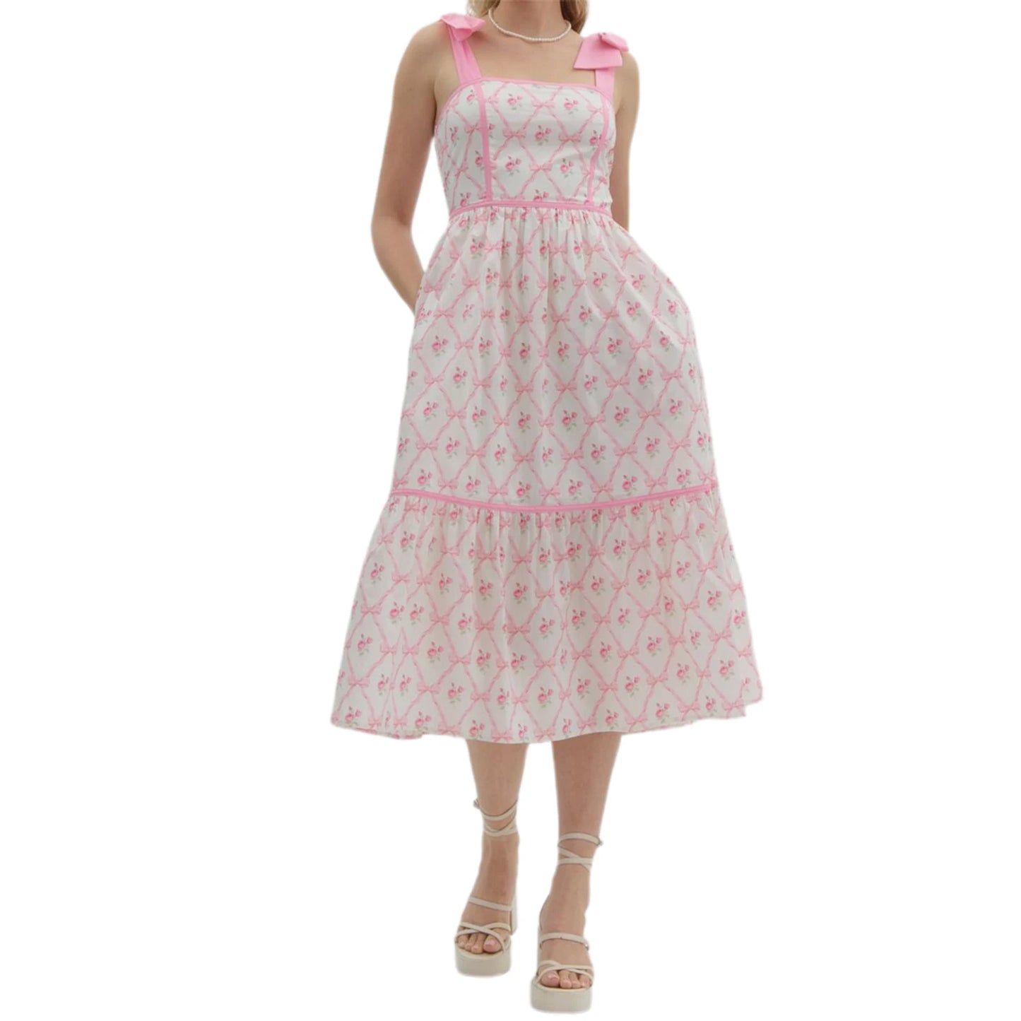 Women s Elegant V-Neck Maxi Dress with Ruffle Sleeves