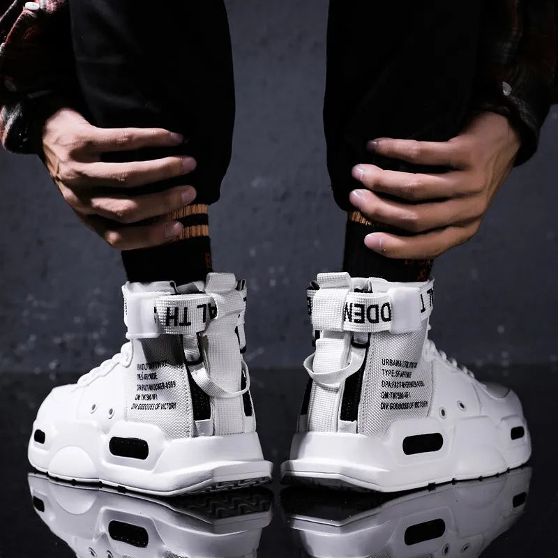 Men's Fashionable Sports Shoes High Top Walking Shoes - The Kings Lots