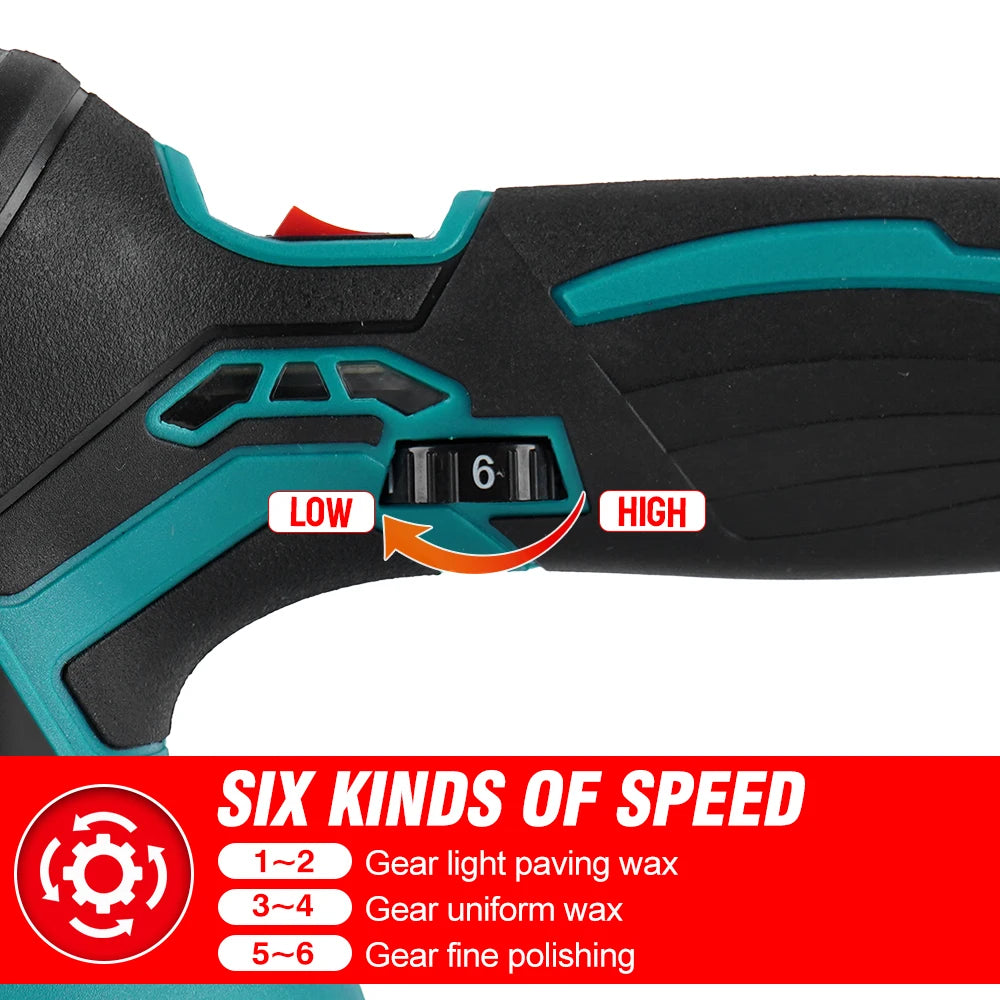 ONEVAN 7000RPM Electric Car Polisher Cordless Wax Machine - The Kings Lots