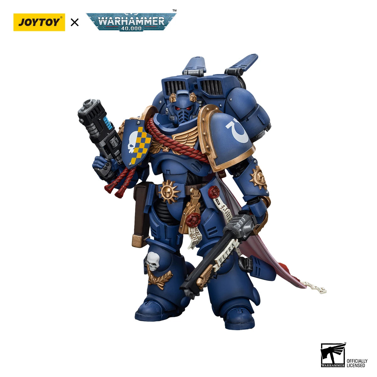 [IN STOCK] JOYTOY Warhammer 40K 1/18 Action Figure Ultramarines Jump Pack Captain - The Kings Lots