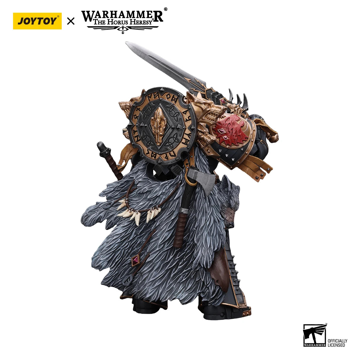 JOYTOY Warhammer 30K 1/18 Action Figures Space Wolves Leman Russ - The Kings Lots