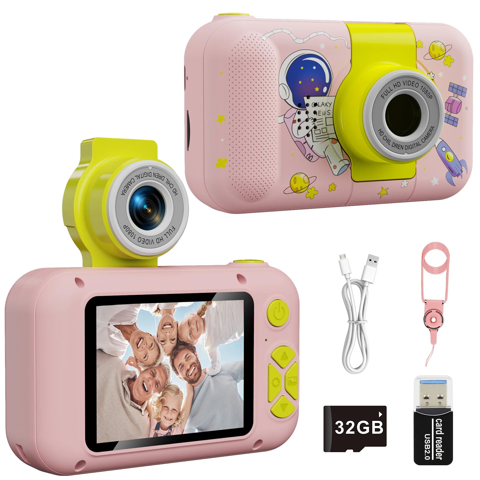 Kids Camera ARNSSIEN 180° Flip Lens Digital Camera for Kids - The Kings Lots