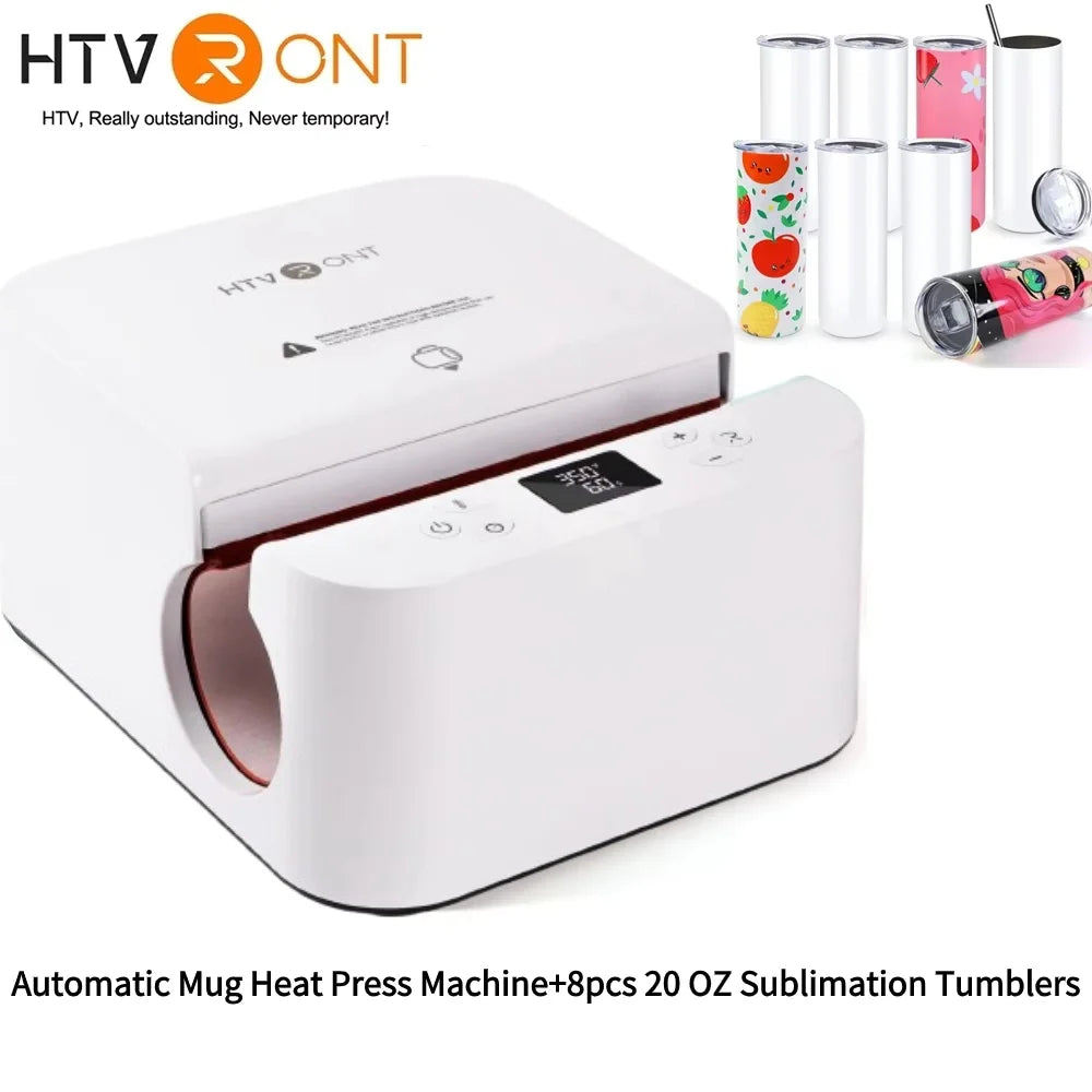 HTVRONT Automatic Mug Heat Press Machine DIY Sublimation - The Kings Lots