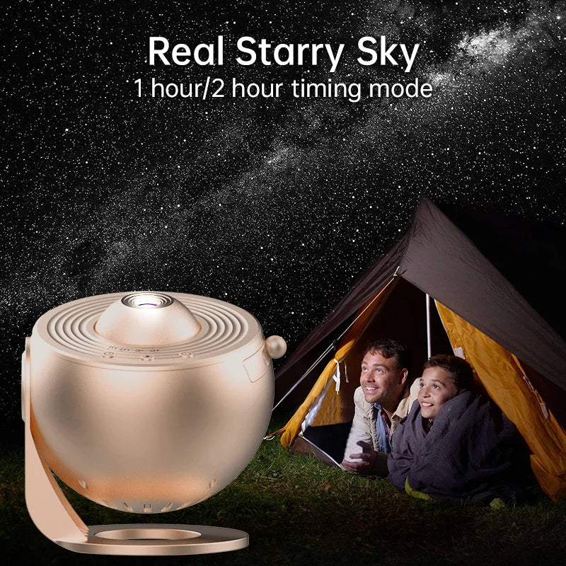 Night Light Galaxy Projector Rotate Planetarium Lamp For Gifts - The Kings Lots