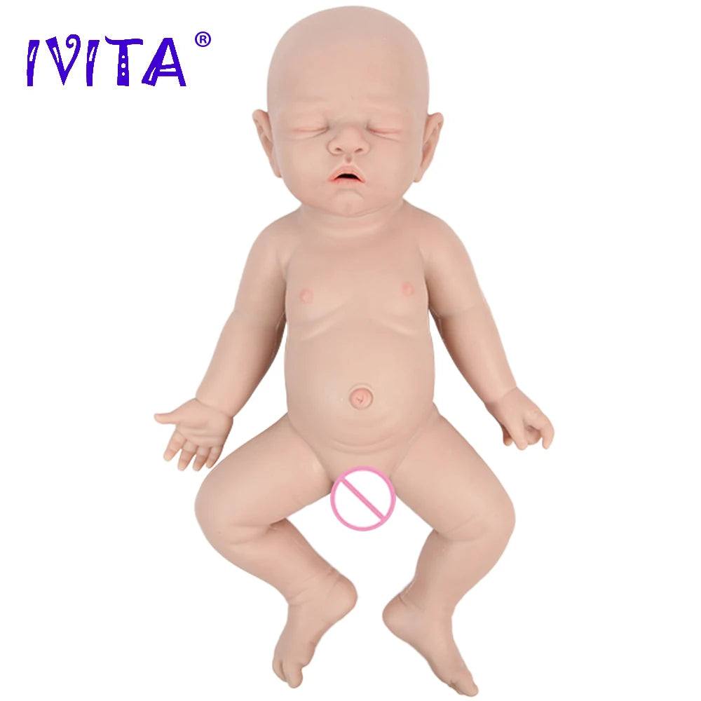 IVITA WB1528 43cm Silicone Reborn Baby Doll Male Gift - The Kings Lots