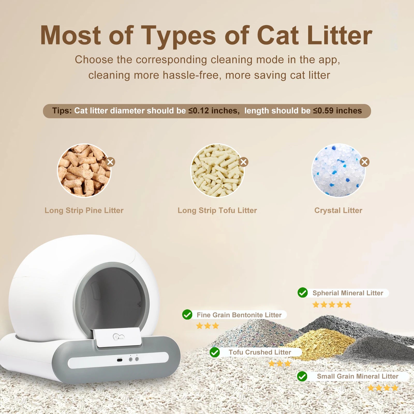 DOEL Automatic Cat Litter Box Self Cleaning for Large Cats - The Kings Lots