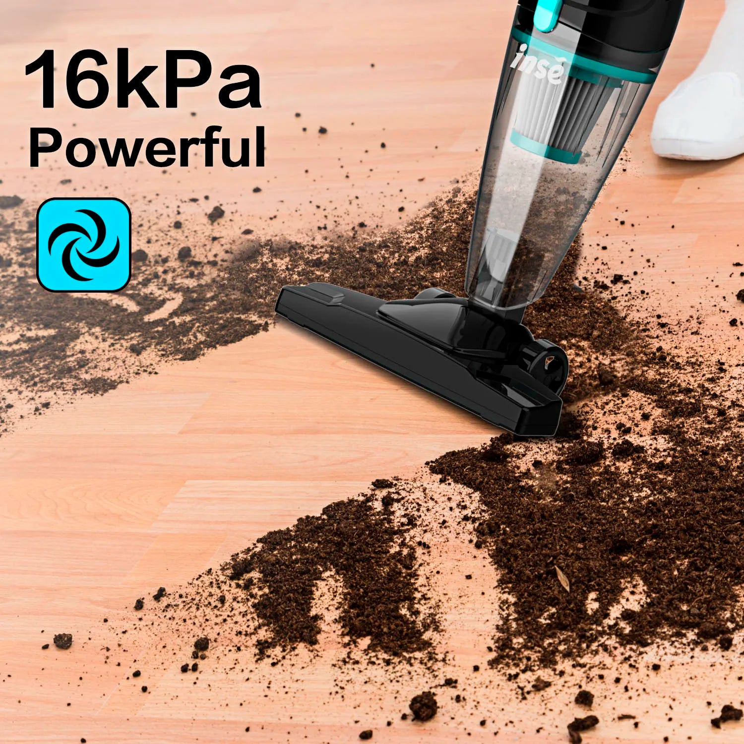 INSE R3S Corded Vacuum Cleaner 16Kpa 6M Long Cord Handheld - The Kings Lots