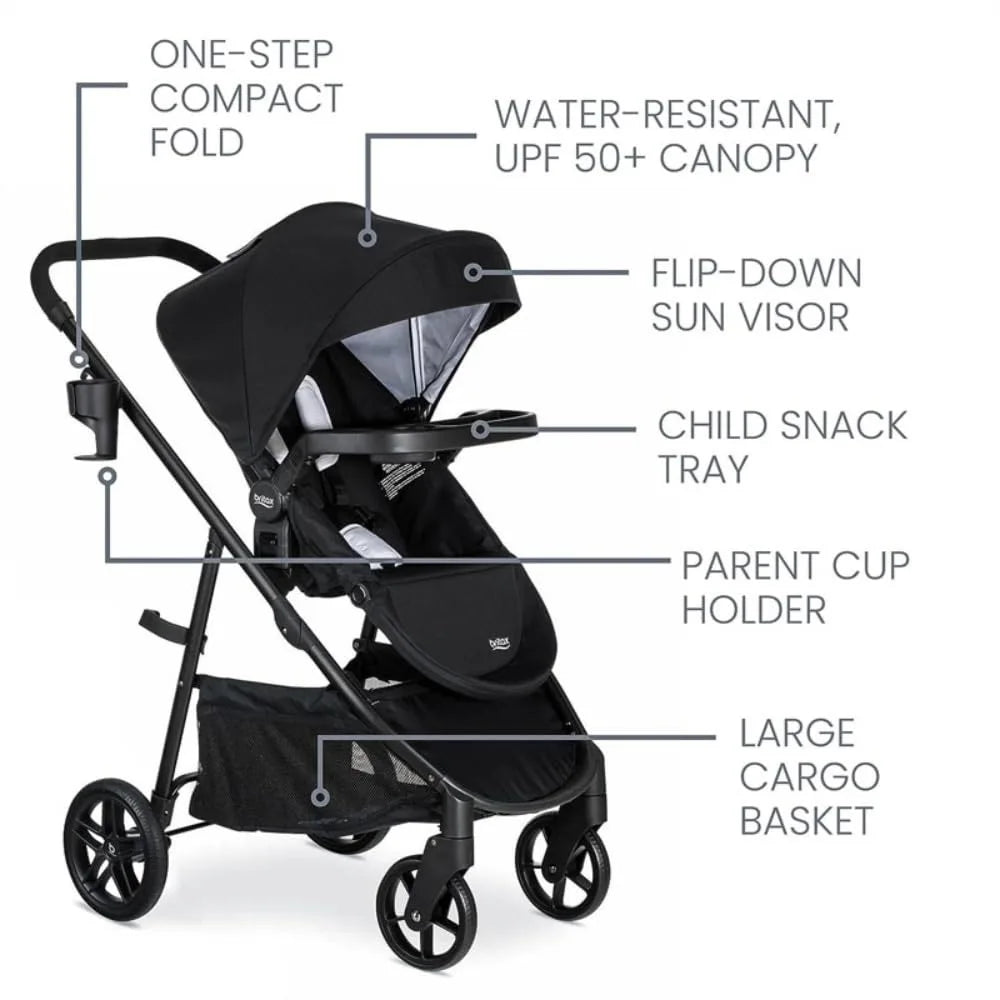 Willow Brook Baby Travel System, Infant Car Seat and Stroller Combo with Aspen Base, ClickTight Technology