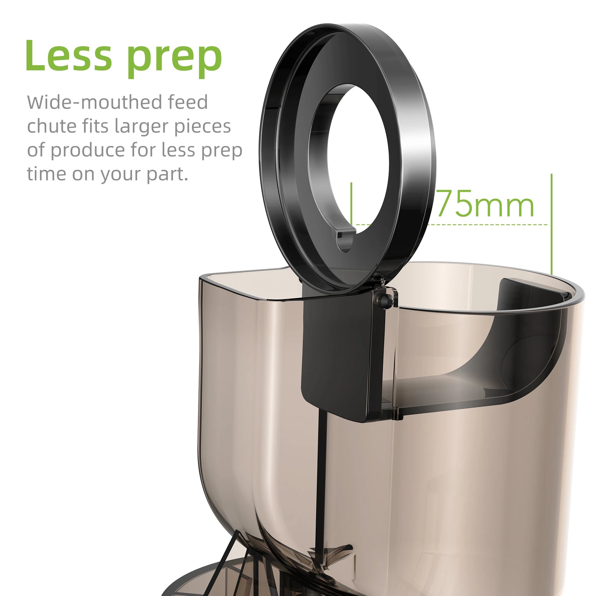 BioloMix Cold Press Juicer 75mm Feed Chute 200W Motor - The Kings Lots