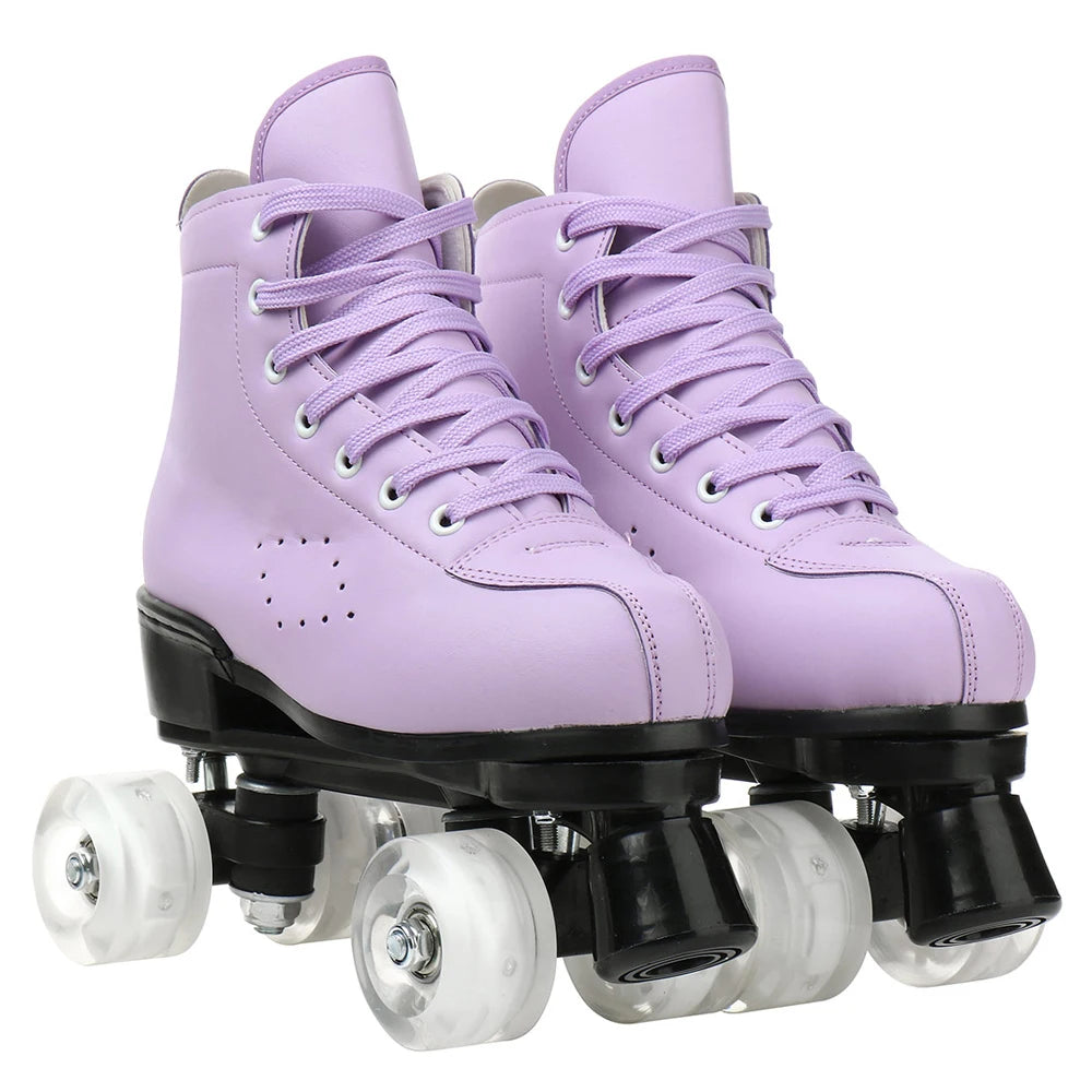 Outdoor Sneakers PU Leather Roller Skates Women 2025 Hot - The Kings Lots
