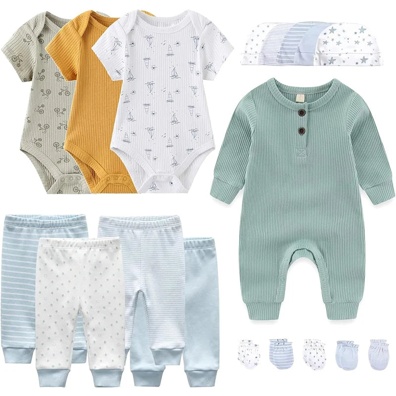 Unisex Soft & Comfortable Baby Boys & Girls Clothing & Accessories Newborn Set 18 Pieces - The Kings Lots