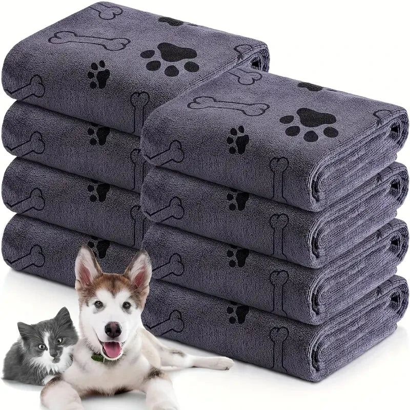 2pcs Soft Microfiber Dog Towels - Quick Dry, Absorbent Pet Bath & Grooming Towels For Dogs Dog Towels Pet Bath Drying Towels Dog - The Kings Lots