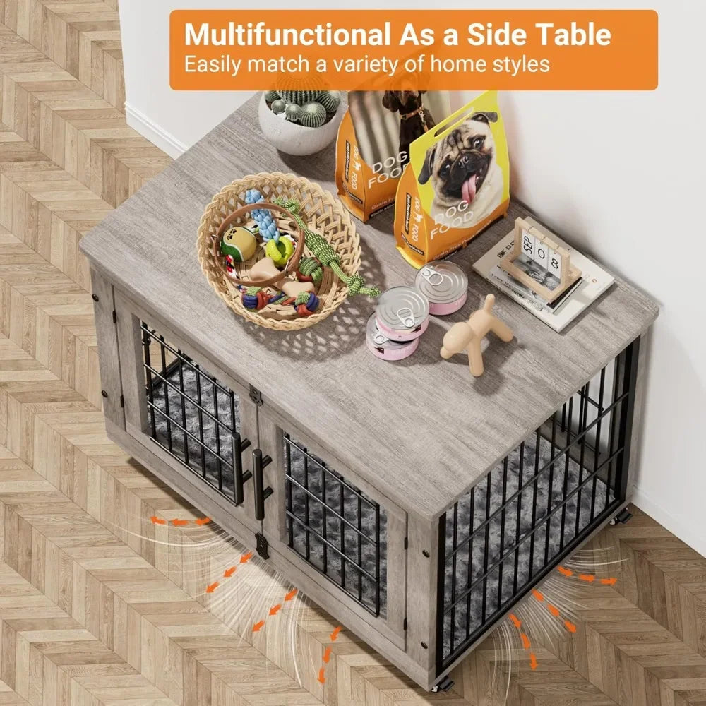 Dog Crate Furniture for Medium Dogs, Indoor Kennel Style