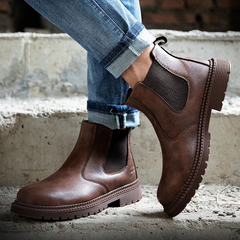 Safety Shoes Men's Work Steel Toe Caps Boots Indestructible - The Kings Lots