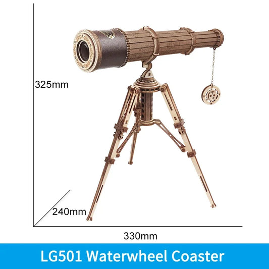 Robotime ROKR Monocular Telescope 3D Wooden Puzzle Game - The Kings Lots
