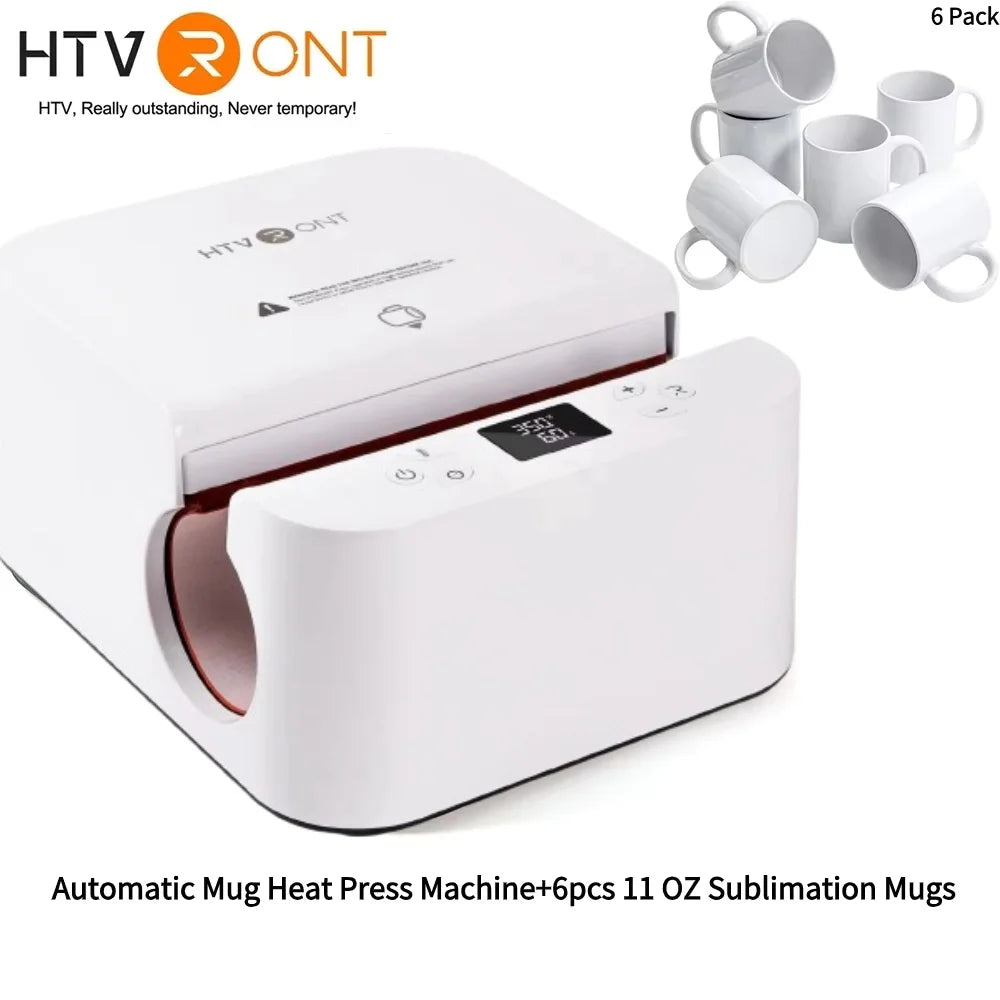 HTVRONT Automatic Mug Heat Press Machine DIY Sublimation - The Kings Lots