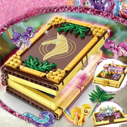 In Stock Anime Pony Book 546pcs MOC Girls Building Block Magic Gifts - The Kings Lots