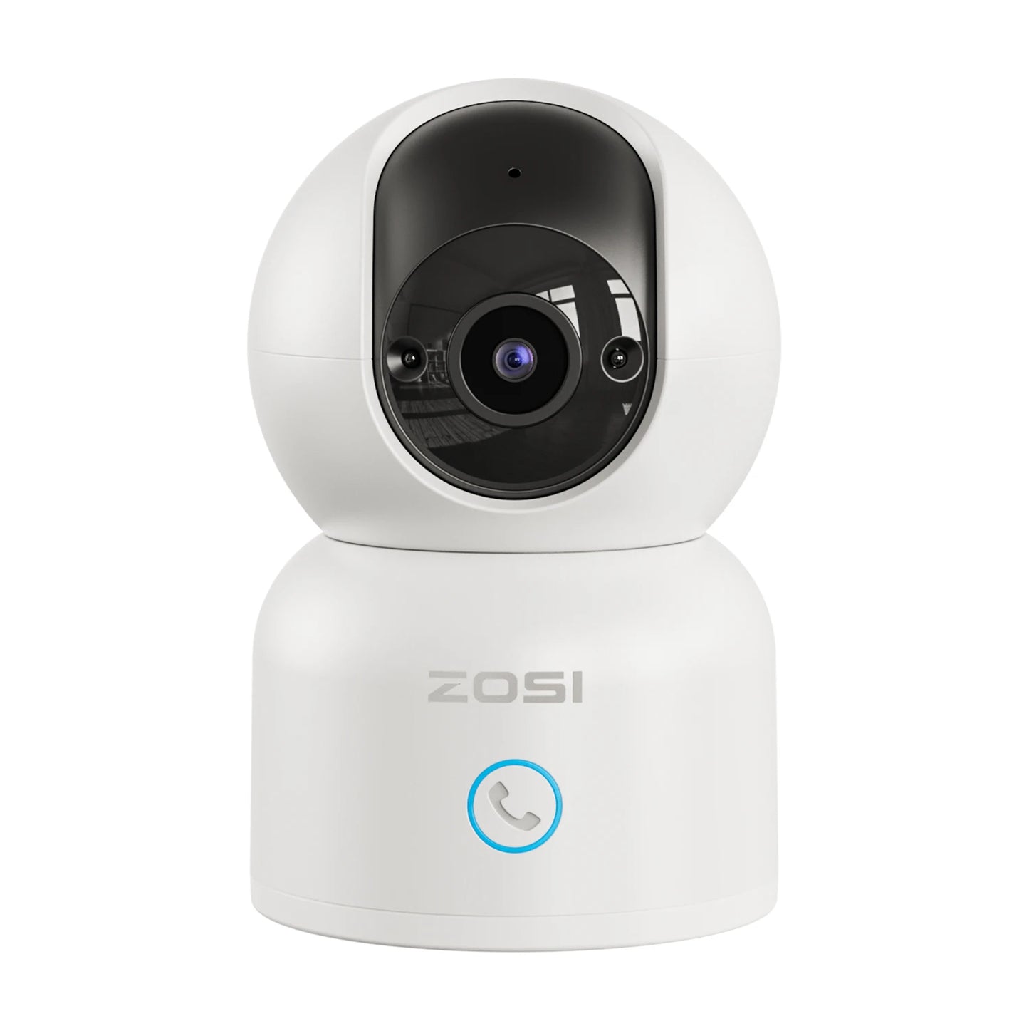 ZOSI 360° Smart Home Security Camera PTZ Auto Tracking Baby Monitor AI Panoramic HD Night Vision Indoor WiFi Surveillance Camera - The Kings Lots